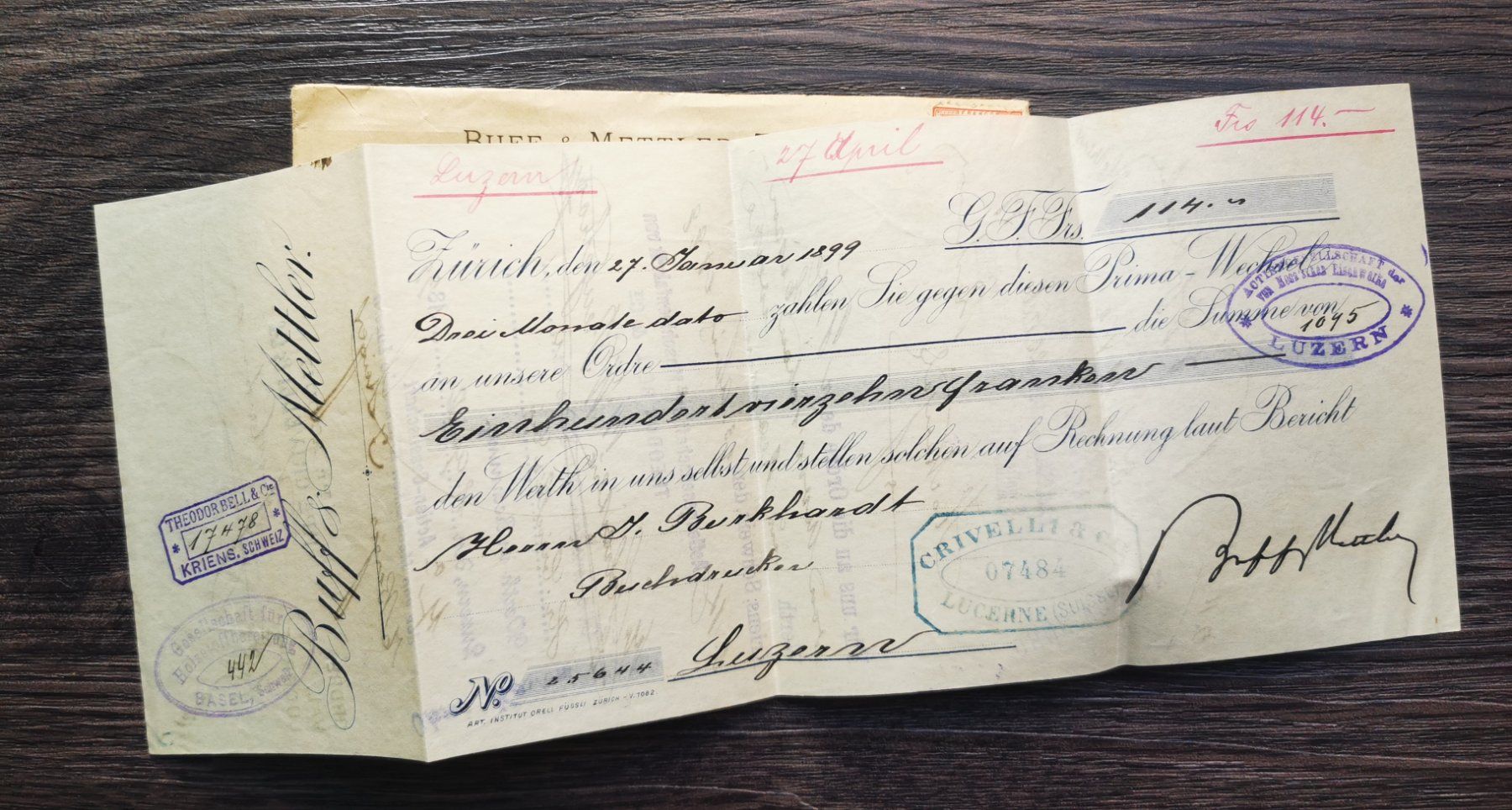 Alle Briefmarken: TR48 Enveloppe + Timbre Suisse 1899 – Gebraucht aus Cousset von Patrick_Collections 1