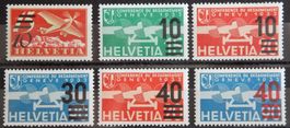 Schweiz Kat. F19-24 **/* 1935/38 Kat. 25 Fr.
