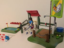 Playmobil Reittunier und Pferdedusche