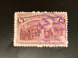 USA 1893 400 J. Entdeckung Amerikas Kolumbus 8c gestempelt