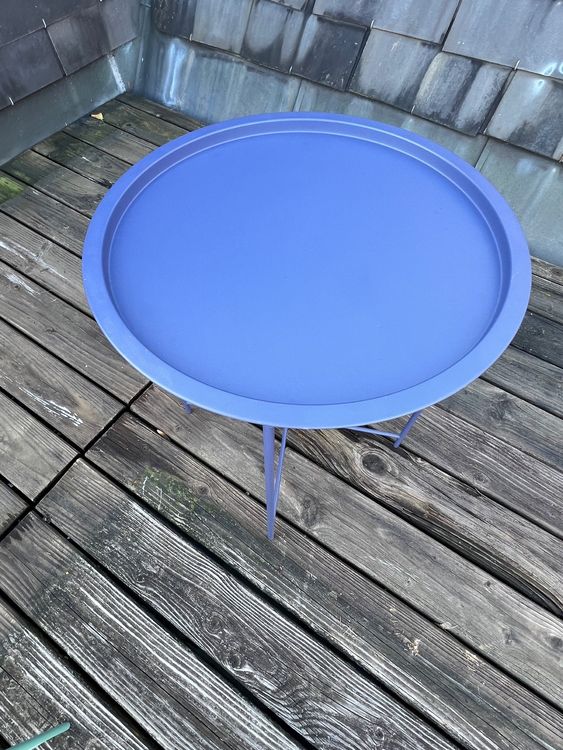 Blauer Beistelltisch Gartentisch PRIMO von Pfister | Acheter sur Ricardo
