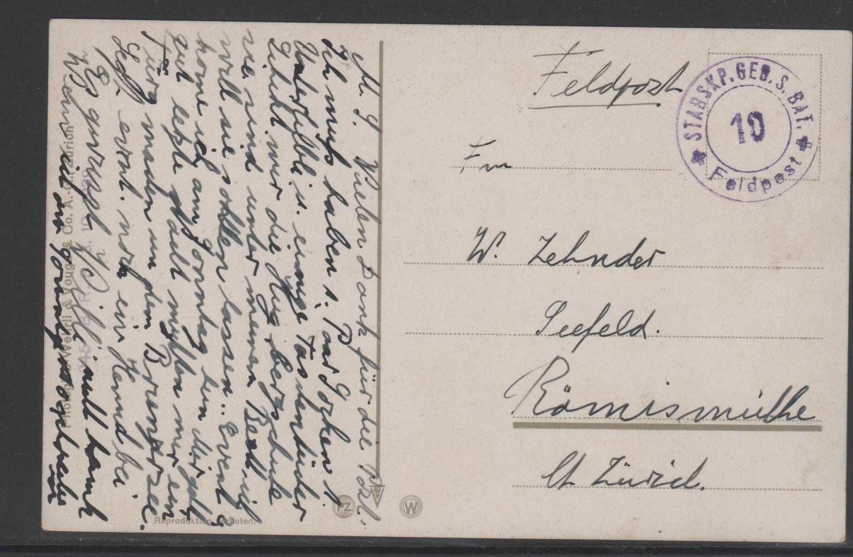 Cartes postales: Antike Ansichtskarte Thun als Feldpost – D'occasion à Remetschwil par Hofiii 1
