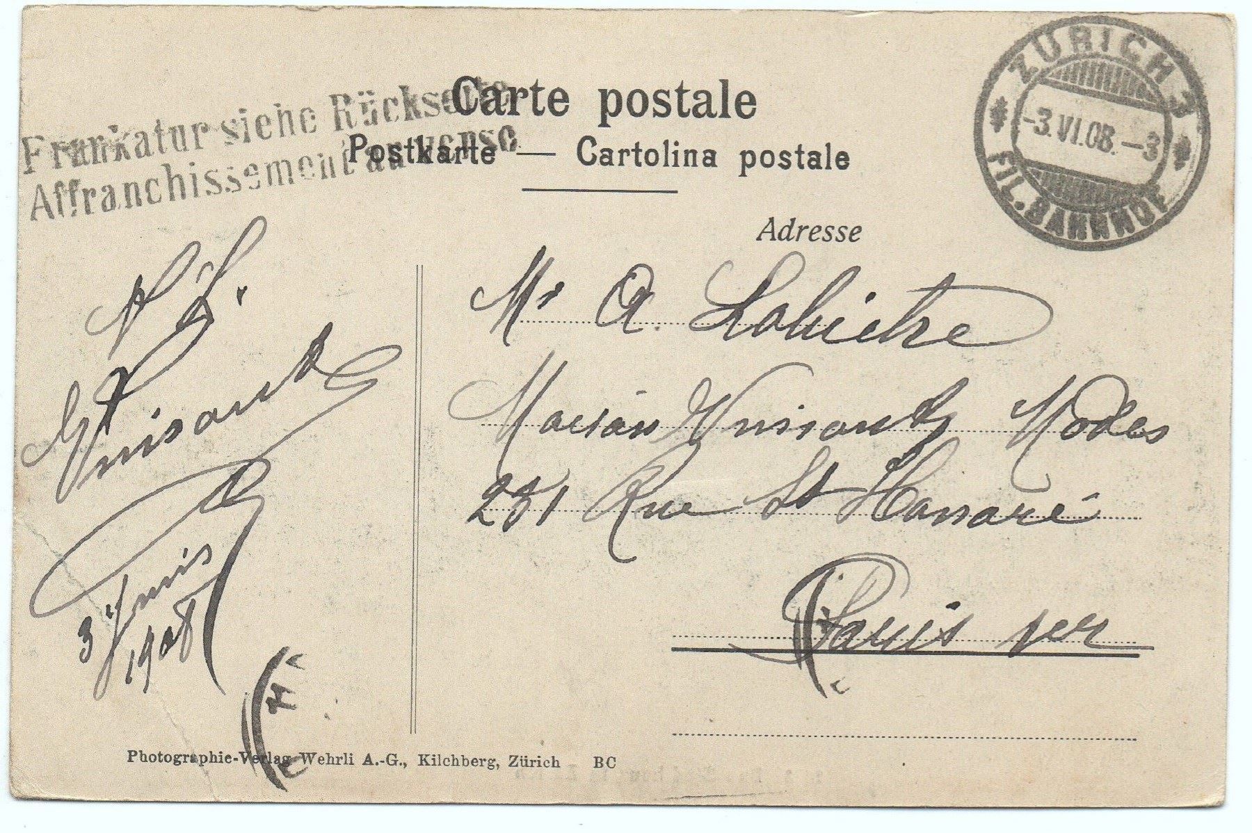 Cartes postales: ZÜRICH Das Stadthaus – D'occasion à Jona par philajona 1