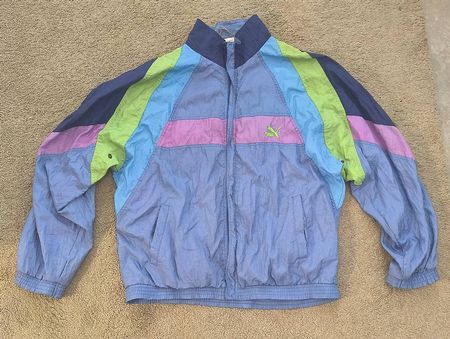 Vintage PUMA Windbreaker Jacke 90s  Unisex / Oversized
