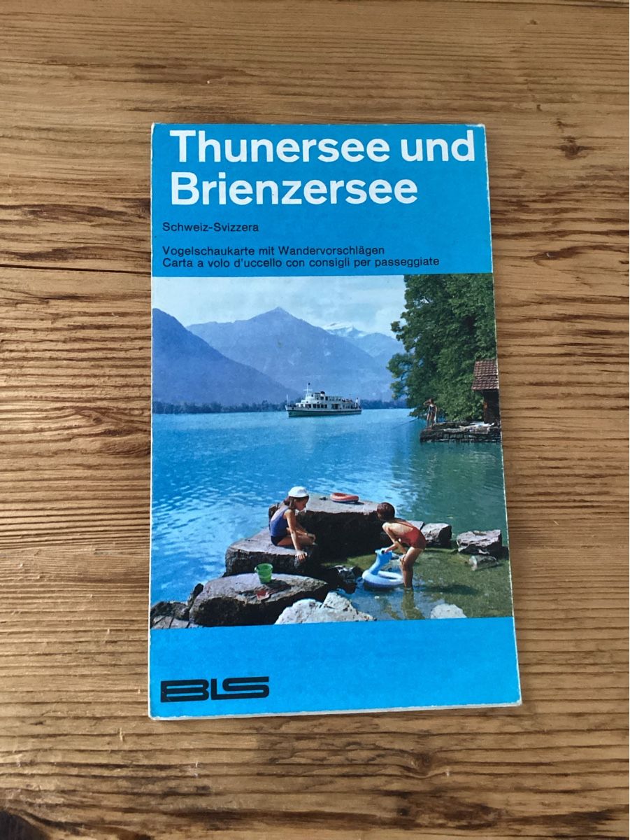 Cartine & Atlanti: BLS Vogelschaukarte, Thuner - und Brienzersee – Usato da Wassen UR venduto da SABDOM