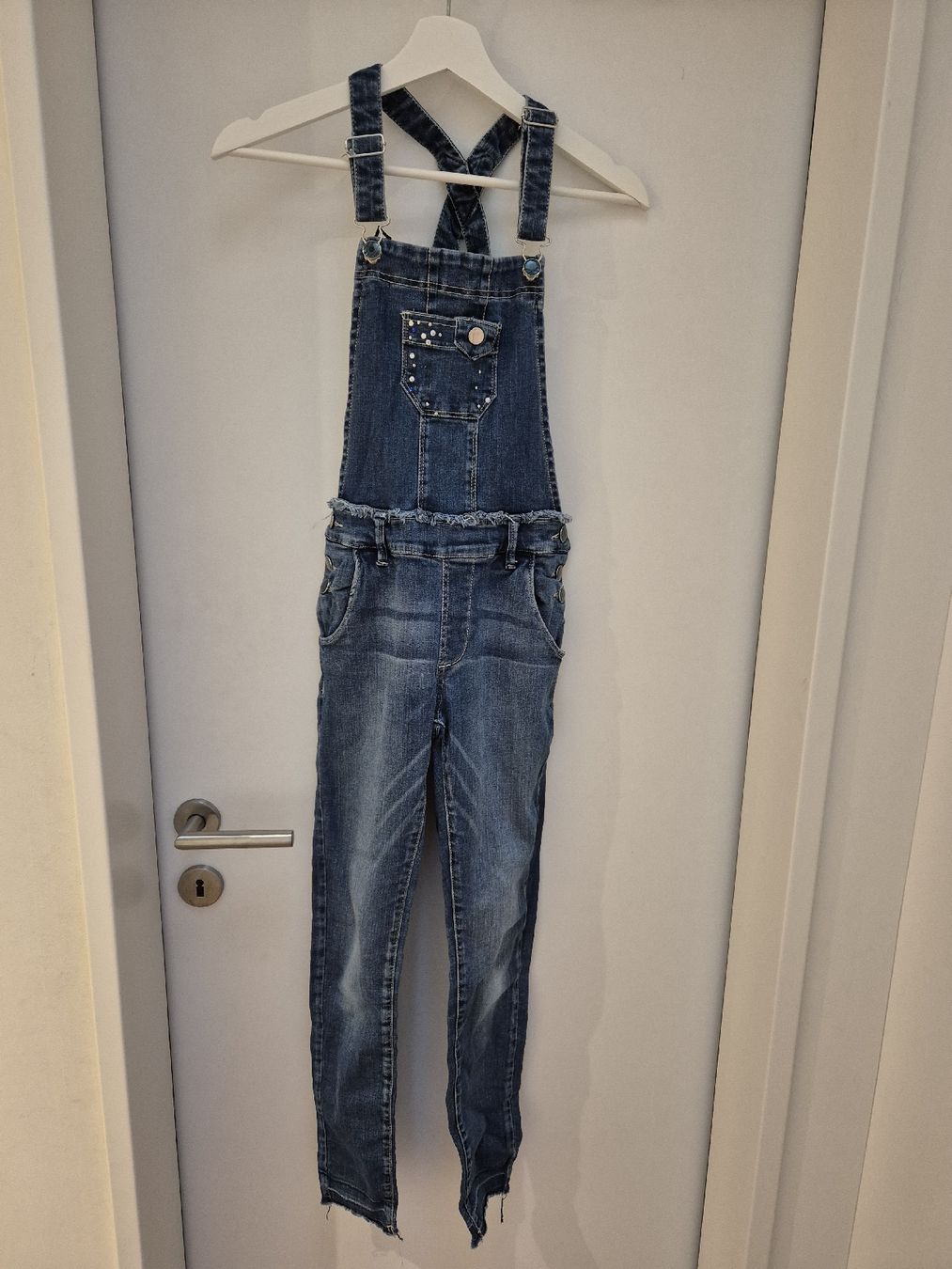 Pantaloni: Blu Kids Jeans Latzhose Gr. 152 – Usato da Zürich venduto da buraq