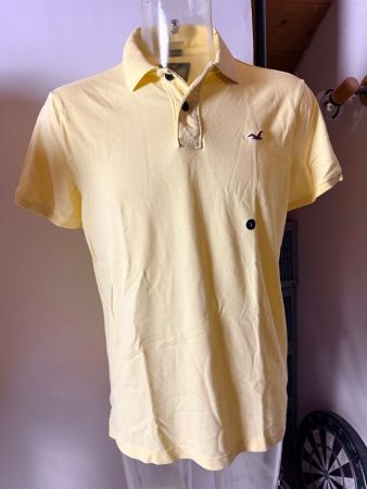 HOLLISTER, Poloshirt EPIC FLEX, Grösse L, Farbe Hellgelb
