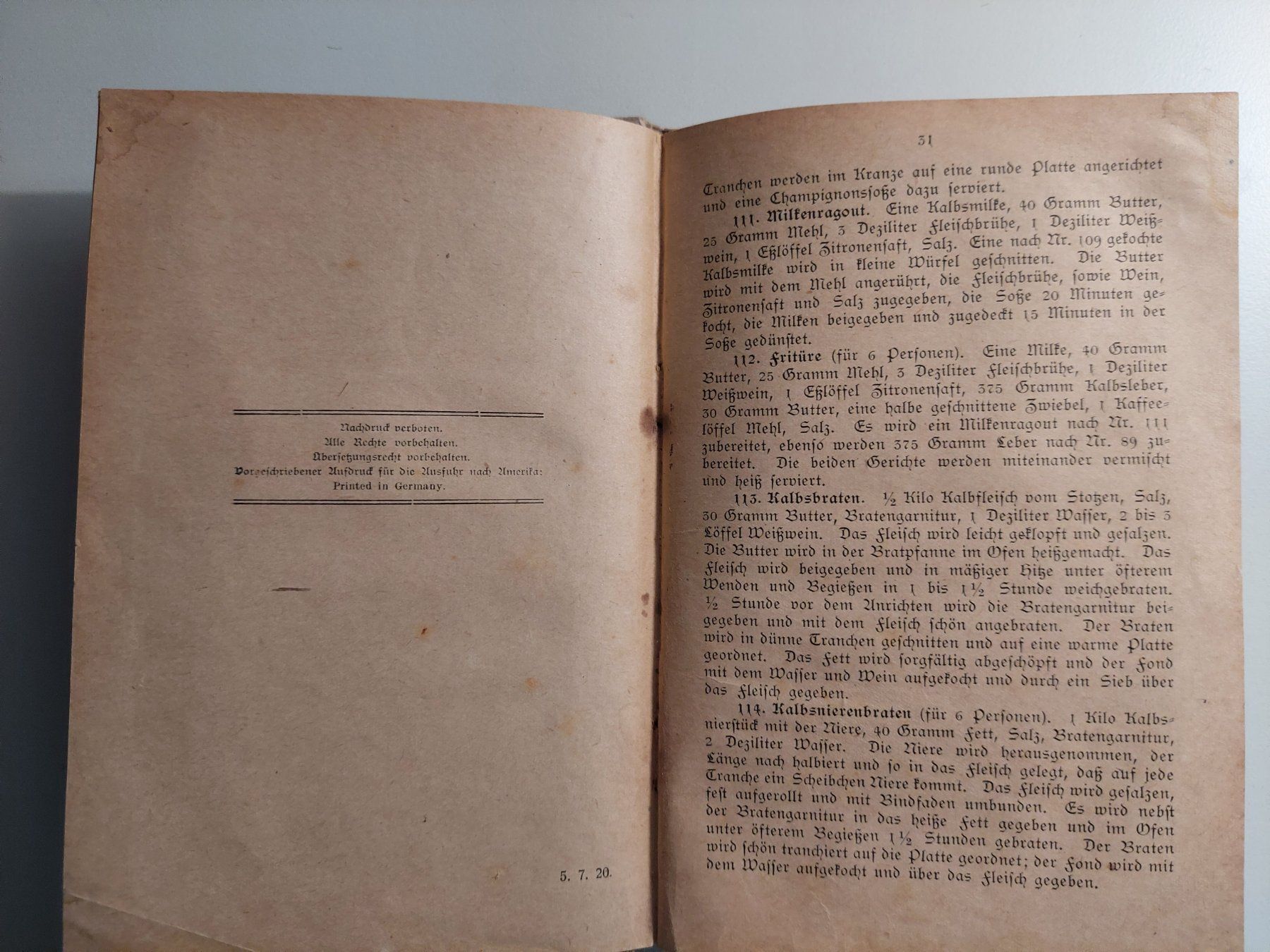 Bücher: Neues Schweizer Kochbuch mit Abbildungen 1920 antik – Gebraucht aus Wil SG von ram_c5j2 4