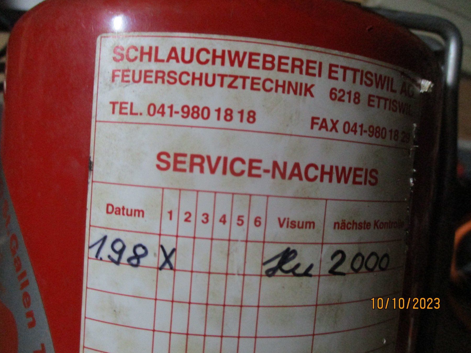 Feuerlöscher: FEUERLÖSCHER ATLAS – Gebraucht aus Langnau i. E. von Superseven69 4