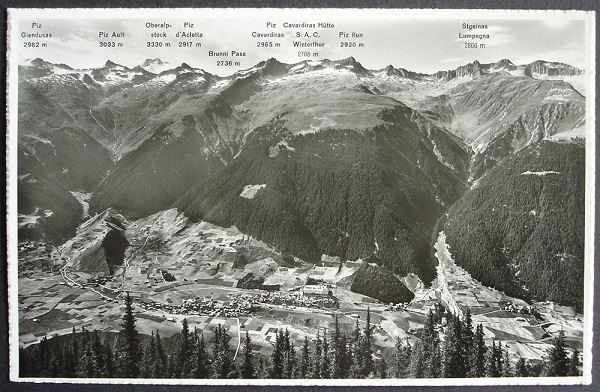 Cartoline postali: Blick auf DISENTIS – Nuovo (secondo la descrizione) da Jona venduto da philajona