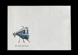 100 Jahre Tram Zürich Rösslitram StStZ VBZ Jubiläum Kuvert