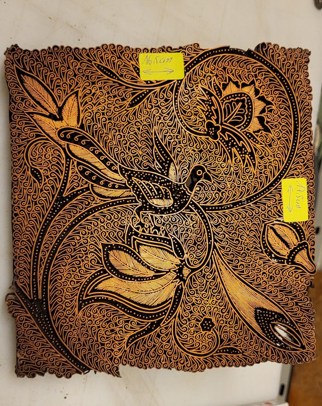 Dipinti: Antique Copper Batik Indonésien – Usato da Villars-sur-Glâne venduto da rifzari 1