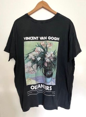 T-Shirt mit van Gogh-Motiv "Oleanders" - Gr. XL