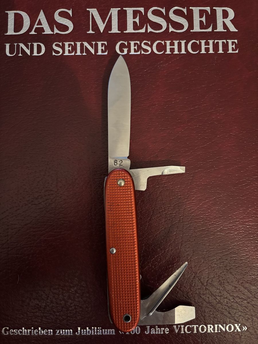 Schweizer Armee Coltelli tascabile: Elsener Soldatenmesser rot 1962 – Usato da Allenwinden venduto da Lb3