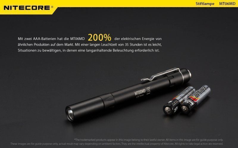 Messen: Stiftlampe NiteCore für med. Diagnostik – Neu und originalverpackt aus Grüningen von Prolumin 6