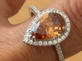 Luxus Elegante Gr.19/9 Ring Farbe: Silber //Weiss