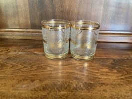 2er Set Vintage Whisky Gläser Culver Gold Nashville
