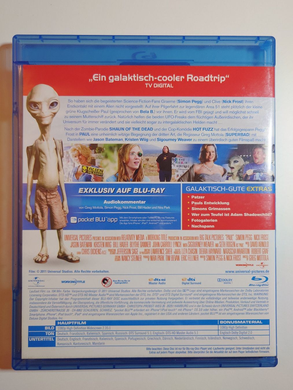 Tutti i DVDs: Paul ein Alien auf der Flucht Blu-Ray – Usato da Kaiseraugst venduto da flo_ydd2 1