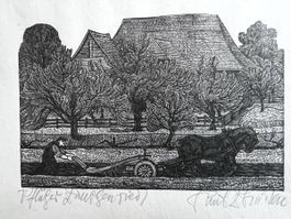 Holzschnitt Emil Zbinden Zauggenried