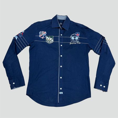 La Martina Boston Polo Hemd / Shirt Gr. M gestickt RL