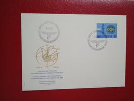 FDC PTT 75 Jahre Zentralamt Int. Eisenbahn verkehr 1967