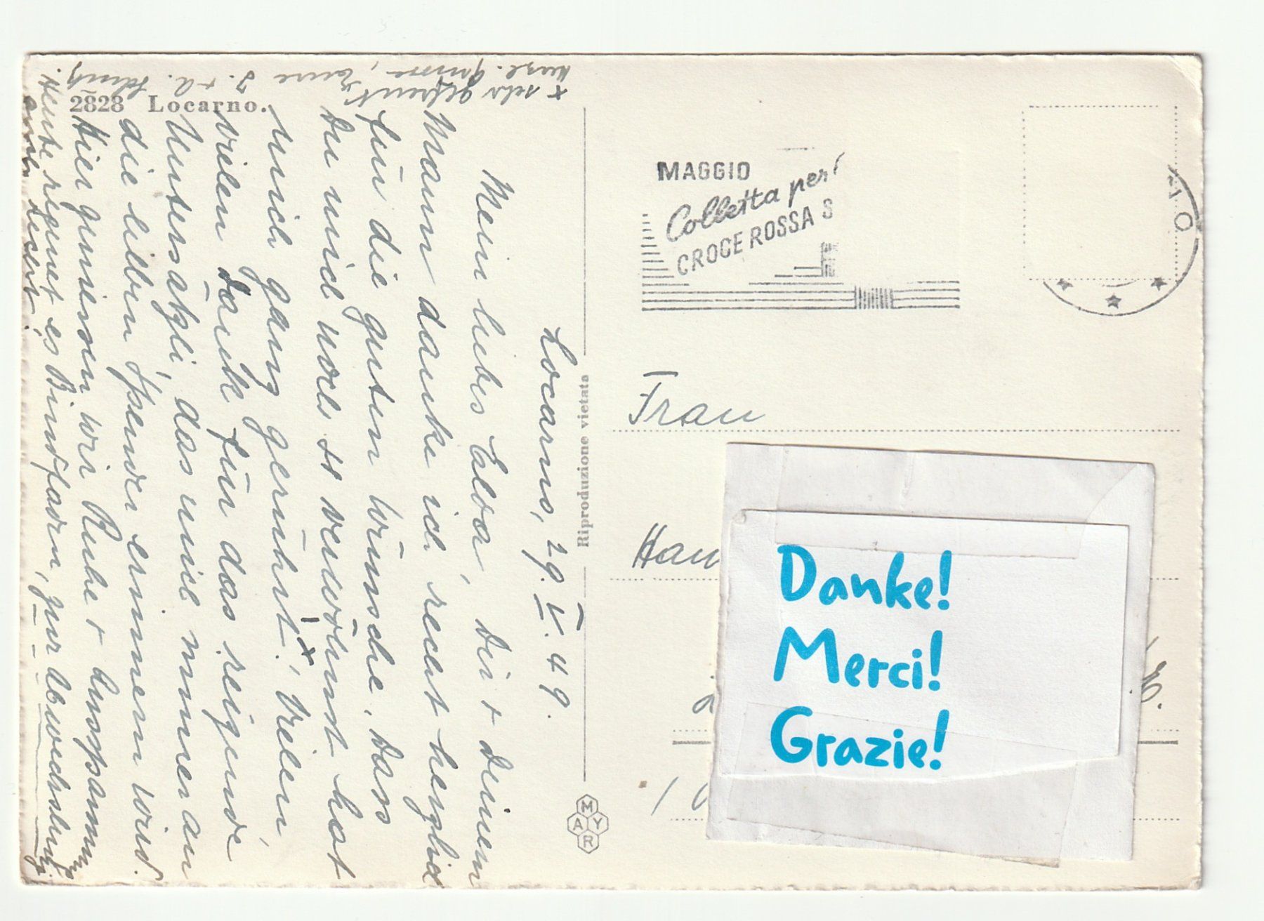 Cartoline postali: 1949, Locarno, Batell – Usato da St. Gallen venduto da Ricardo_Deals 1