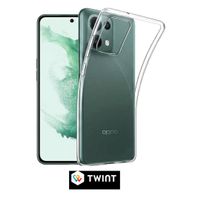 Silikonhülle Transparent mit glas Für OPPO Reno 8 Pro Plus