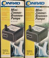 2 Conrad Mini Zimmerbrunnen Pumpen 570100 neuwertig
