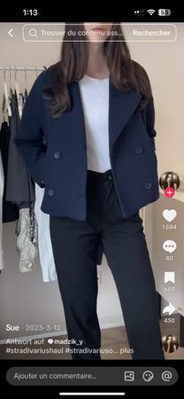 Stradivarius Blue jacket L ( oversize S )