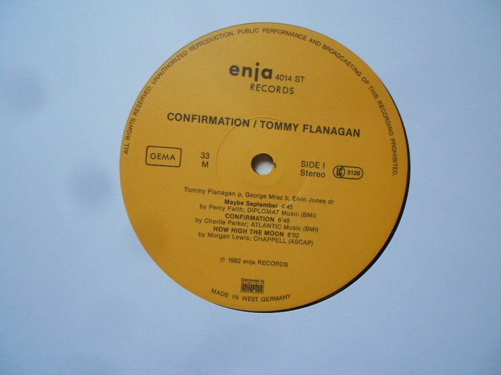 Schallplatten: TOMMY FLANAGAN  -  CONFIRMATION – Gebraucht aus Bex von Giorgiob 2