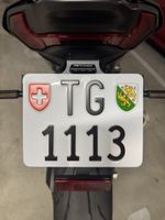 Motorrad Kontrollschild TG