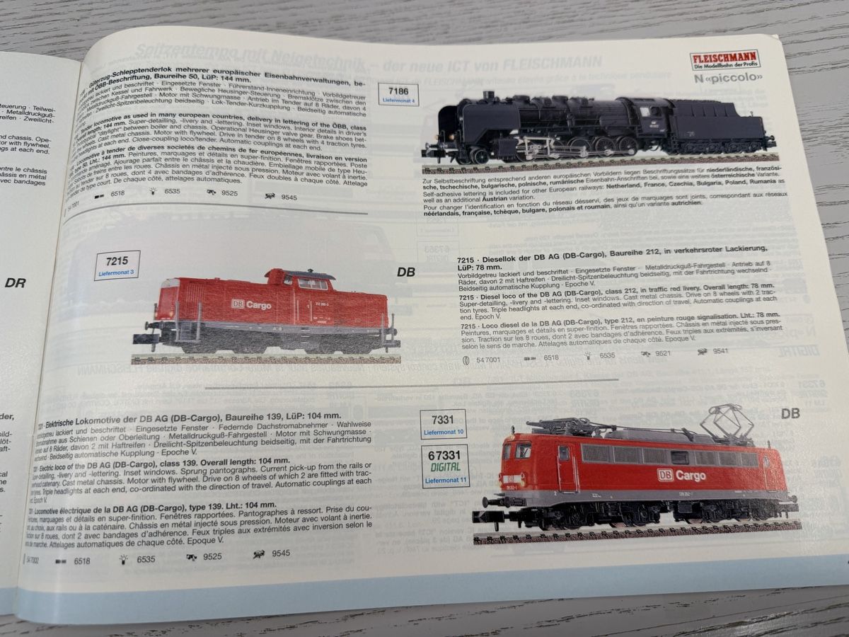 Fleischmann Modelleisenbahnen: Fleischmann Neuheiten 1999 – Gebraucht aus Lupsingen von New-Haven 1
