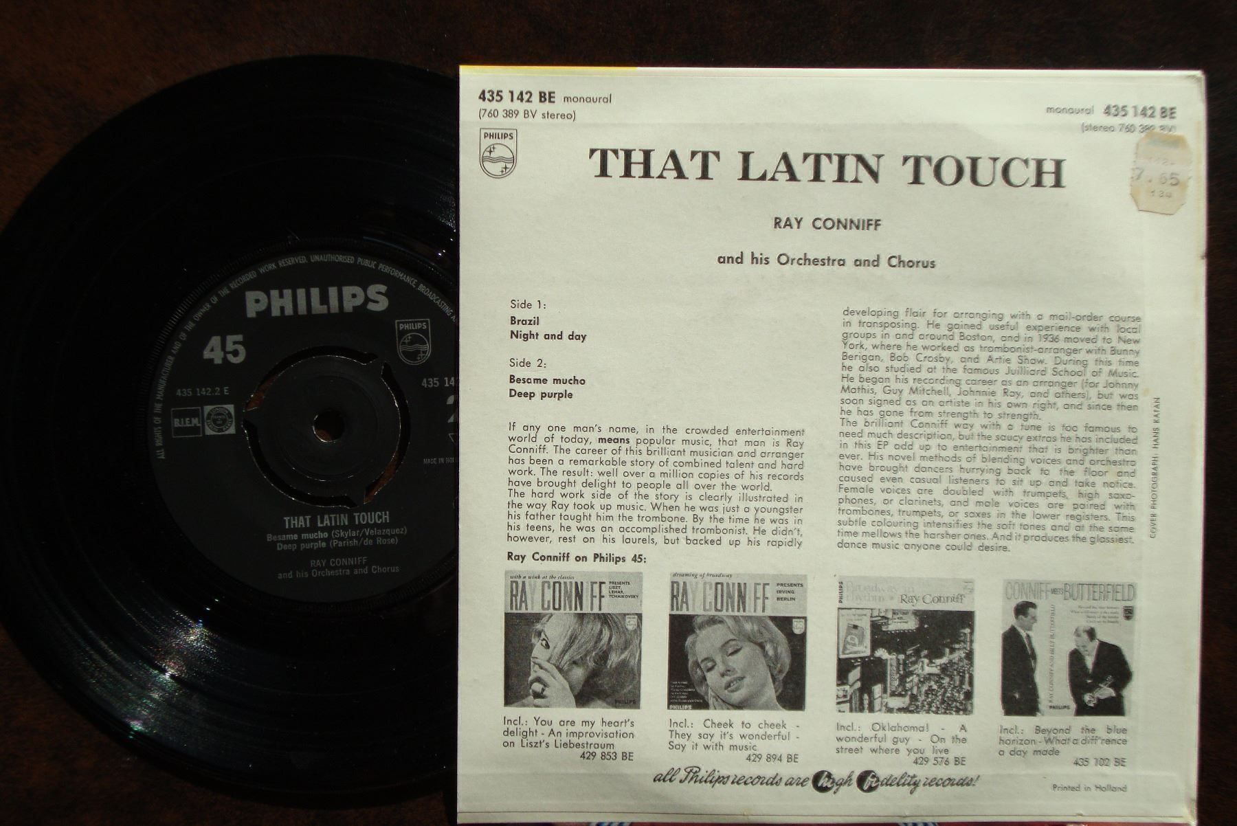 Vinyles: RAY CONNIFF - THE LATIN TOUCH – D'occasion à Bern par Uli_10_11 1