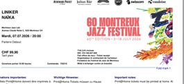 2 tickets Montreux Jazz Festival Liniker & Naika