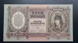 Ungarn 1000 Pengö 1943 Unc