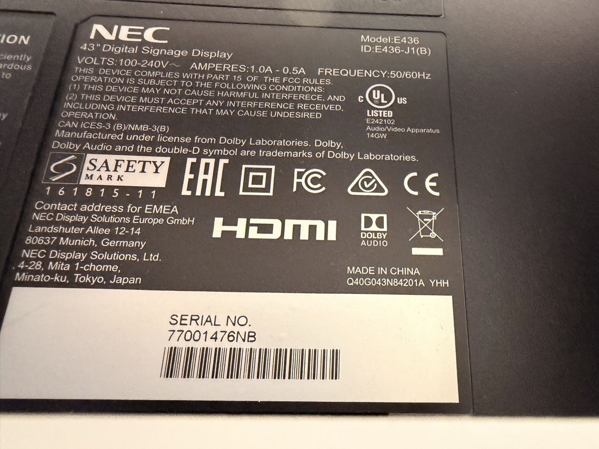 Monitor: 43” Full HD Display – Usato da Cham venduto da dav_m8gy 1