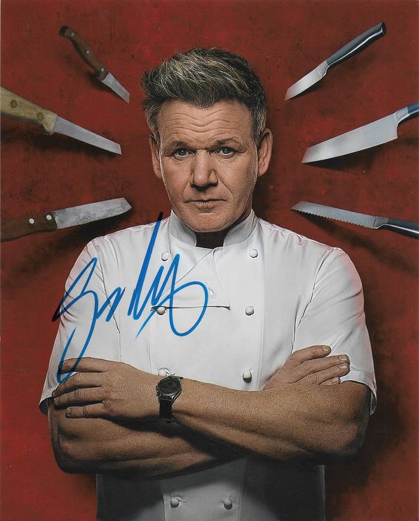 GORDON RAMSAY handsigniert Grossfoto (20 x 25 cm) mit COA Kaufen