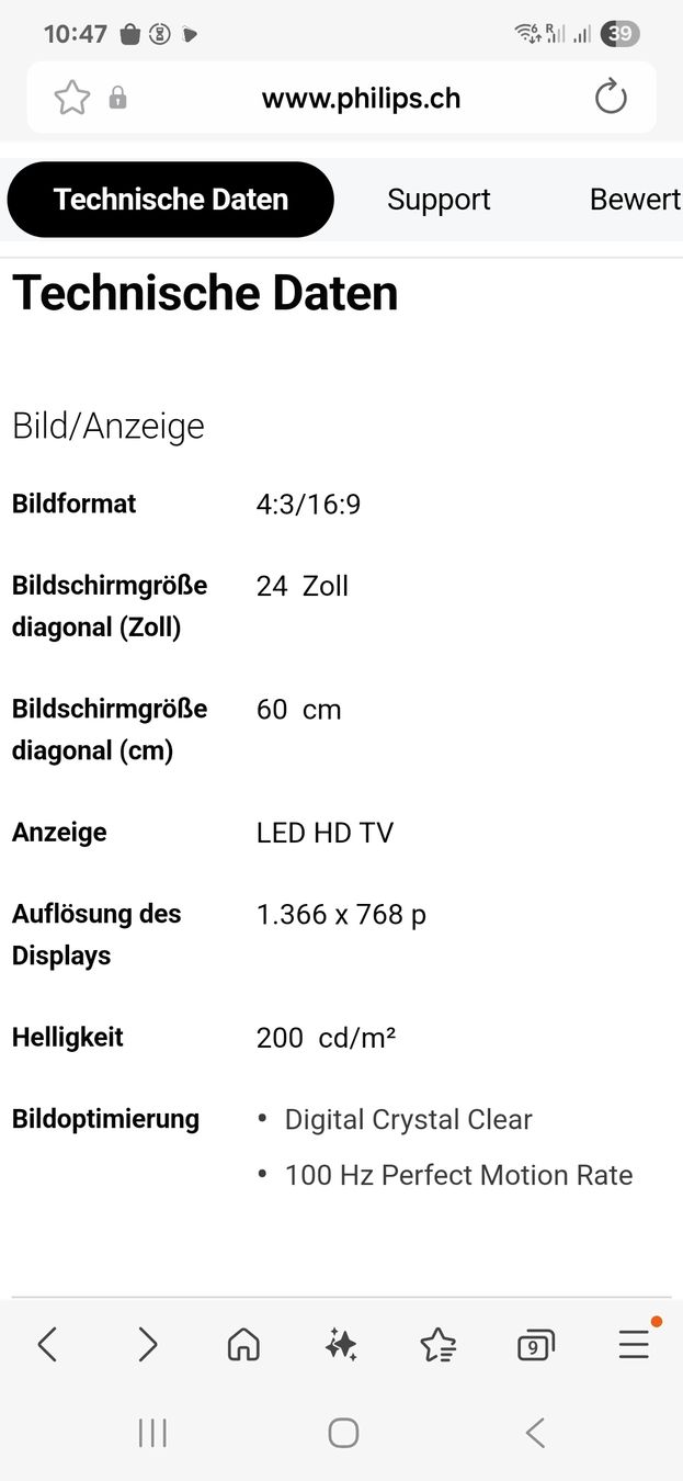 Philips Televisori: 24 Zoll TV Philips – Usato da Elgg venduto da Felix8 3