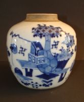 INGWER TOPF CHINA BLAU WEISS 19. Jh.