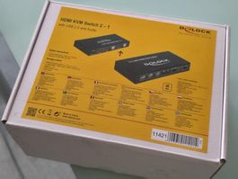 Delock HDMI KVM Switch 2-1 mit USB 2.0 und Audio