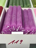 119 Posten Raureif Kerzen 180 x 22 aus Liquidation