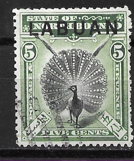 Tutti i francobolli: Labuan 1897: Argusfasan – Usato da Zürich venduto da Rainstamps