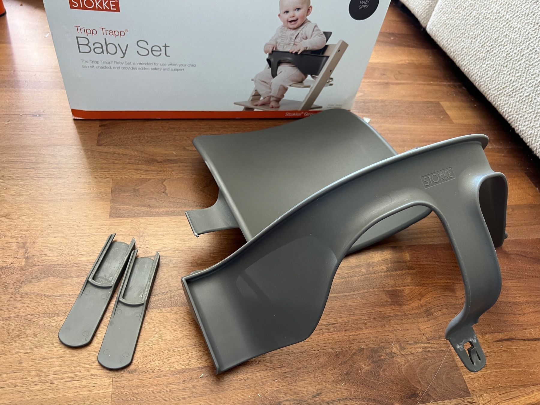 Stokke Seggioloni: Stokke Tripp Trapp Babyset Anthrazit – Usato da Jona venduto da Sariksa 1