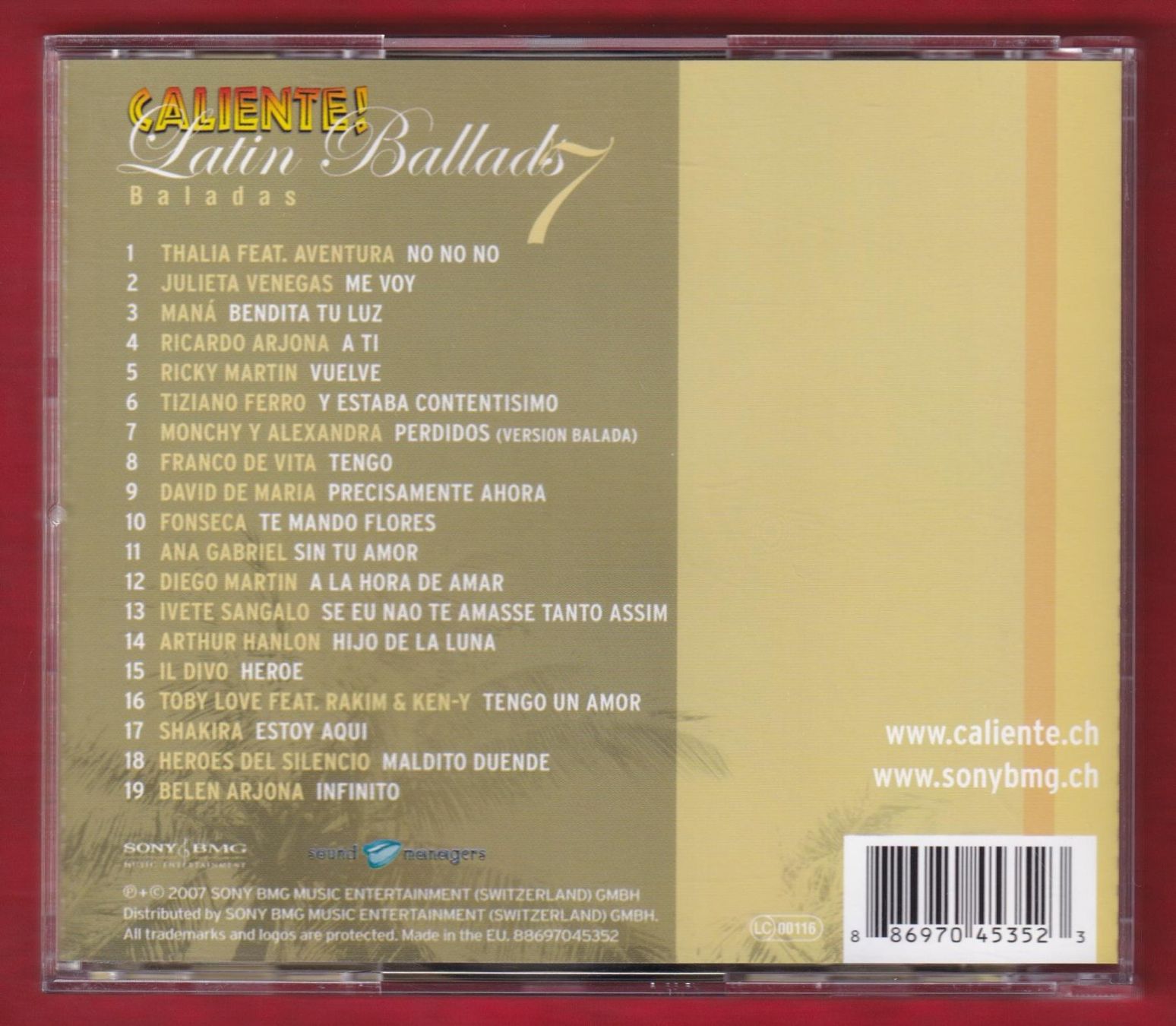 CD: Caliente! Latin Ballads 7 (CD) – Usato da Zürich venduto da Pfluftl2000 1