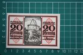 currency emergency money germany nördlinge 20 pfennig 1919