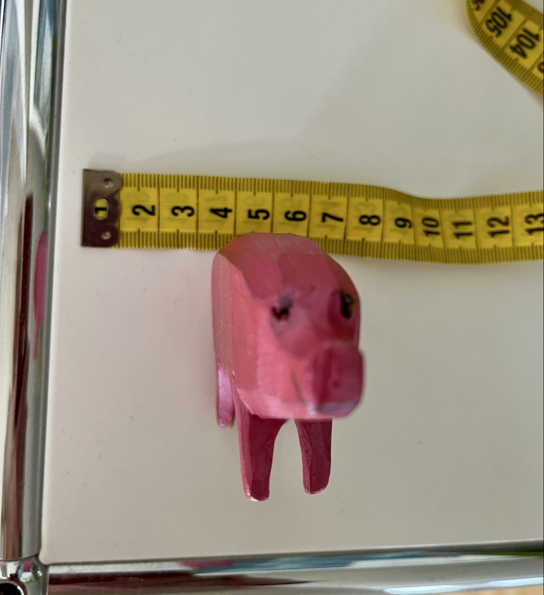 Statuette: Holzschwein rosa, handgeschnitzt - Glücksbringer! – Usato da St. Gallen venduto da reg_f8h8 2