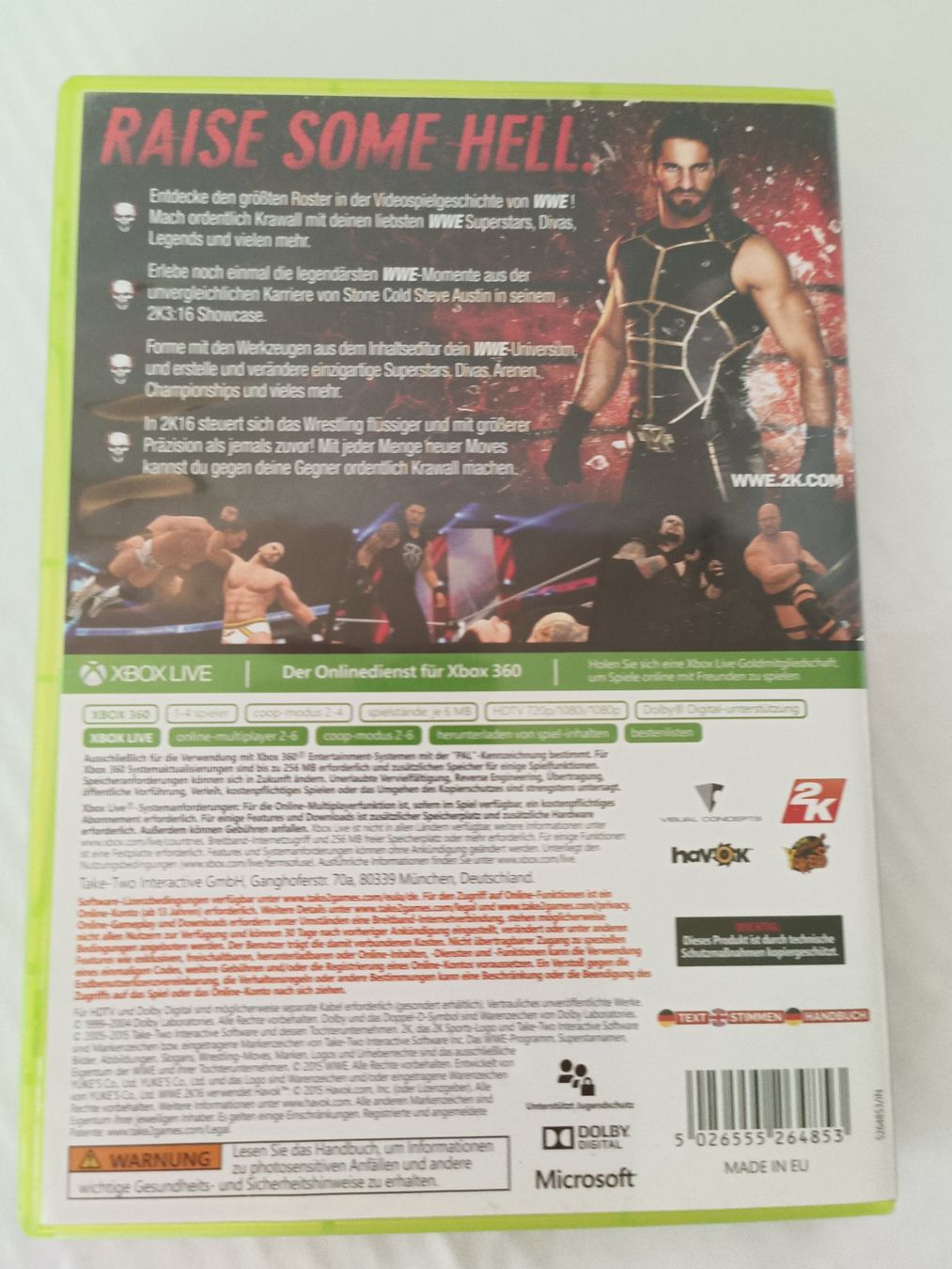Microsoft Giochi: Xbox 360 Game: WWE 2K16 – Usato da Oberhofen Thun'see venduto da cri_6md2 1