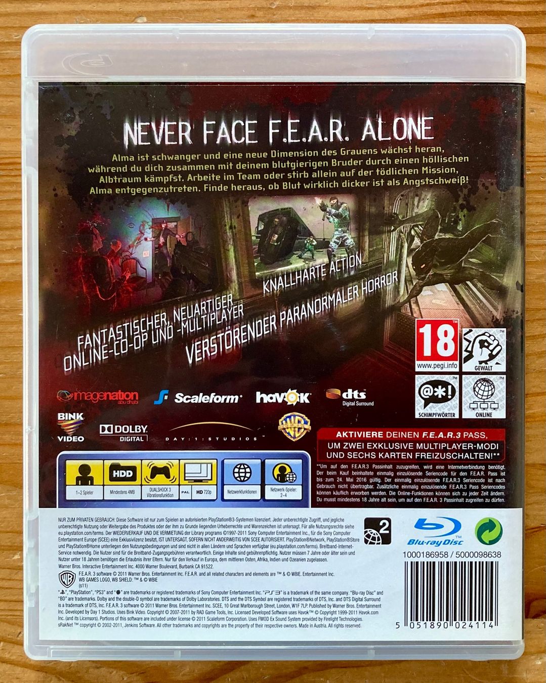 Sony Giochi: F.E.A.R. 3 (FEAR 3) - (NEU) - PS3 – Nuovo (secondo la descrizione) da Zürich venduto da Djmotionch 3