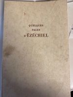 Livre "Quelques Pages D'Ézéchiel" 1958