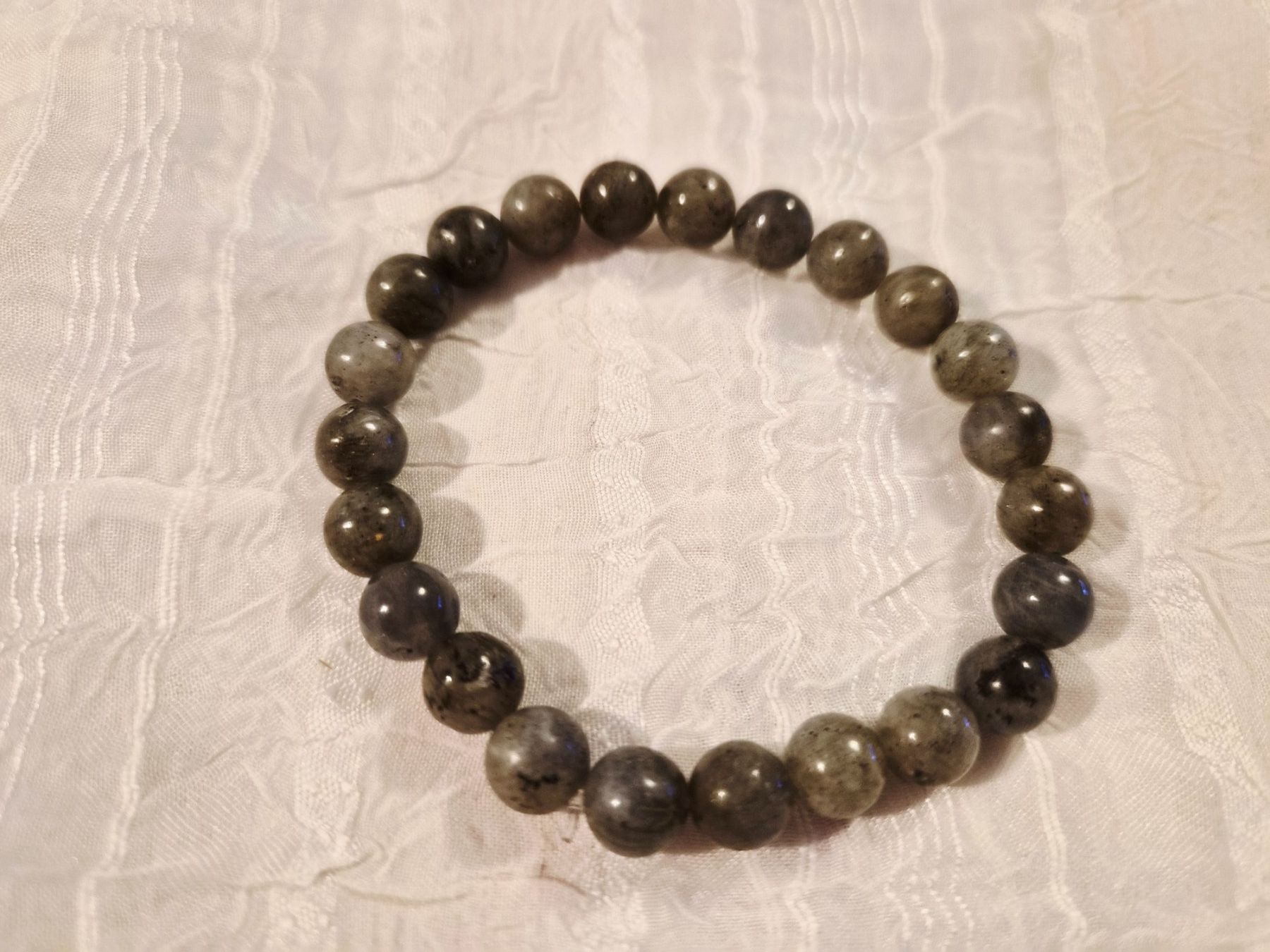 Bracciali & Braccialetti: Labradorit Edelstein Armband Elastisch – Nuovo e nell'imballaggio originale da Dietikon venduto da Eleda